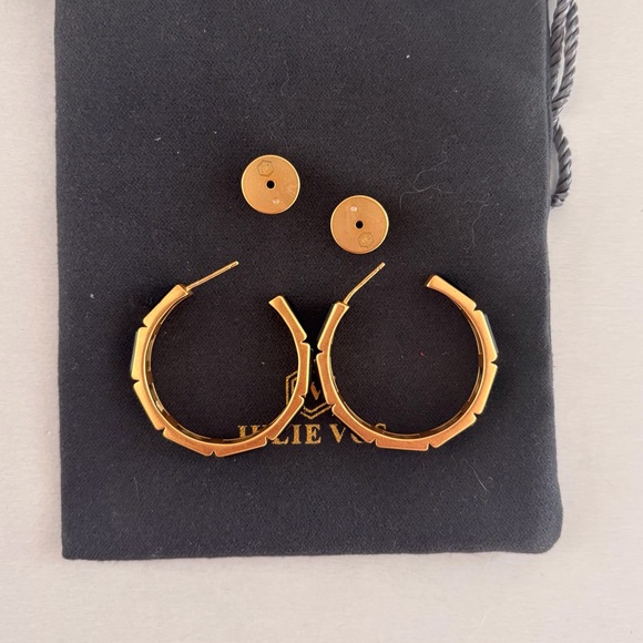 NWOT Julie Vos Baguette Hoop Earring - Picture 3 of 4